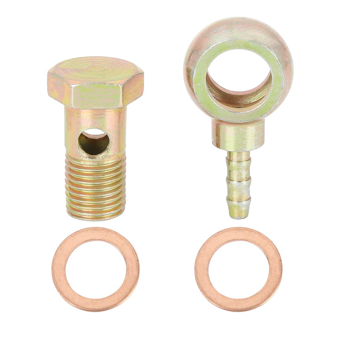 X AUTOHAUX 14mm Banjo Schlauch Bolzen Unterlegscheibe Fitting Metall für Motorrad Auto X AUTOHAUX 14mm Banjo Schlauch Bolzen Unterlegscheibe Fitting Metall für Motorrad Auto von X AUTOHAUX