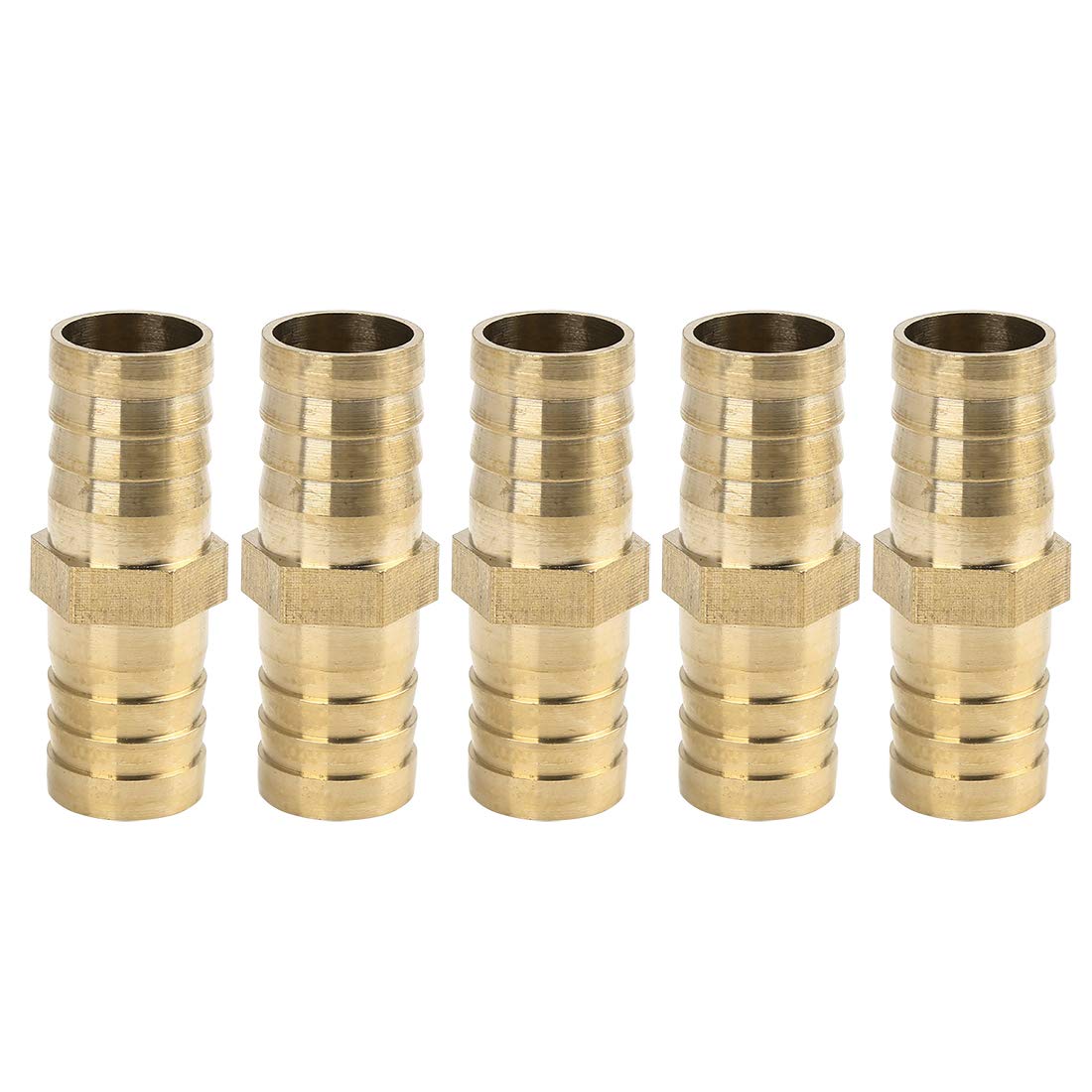 X AUTOHAUX 19 mm Messing Schlauchverschraubung gerade Verbindungsstück für Luft, Wasser, Öl, 5 Stück X AUTOHAUX 19 mm Messing Schlauchverschraubung gerade Verbindungsstück für Luft, Wasser, Öl, 5 Stück von X AUTOHAUX