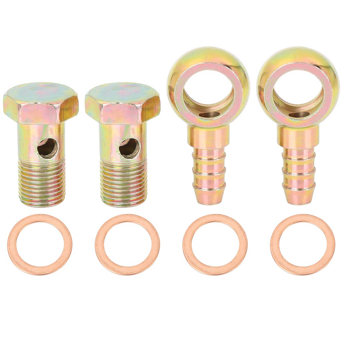 X AUTOHAUX 2 Sätze 16mm Hohlschrauben Rohr Schlauch Zubehör für Motorrad Auto X AUTOHAUX 2 Sätze 16mm Hohlschrauben Rohr Schlauch Zubehör für Motorrad Auto von X AUTOHAUX