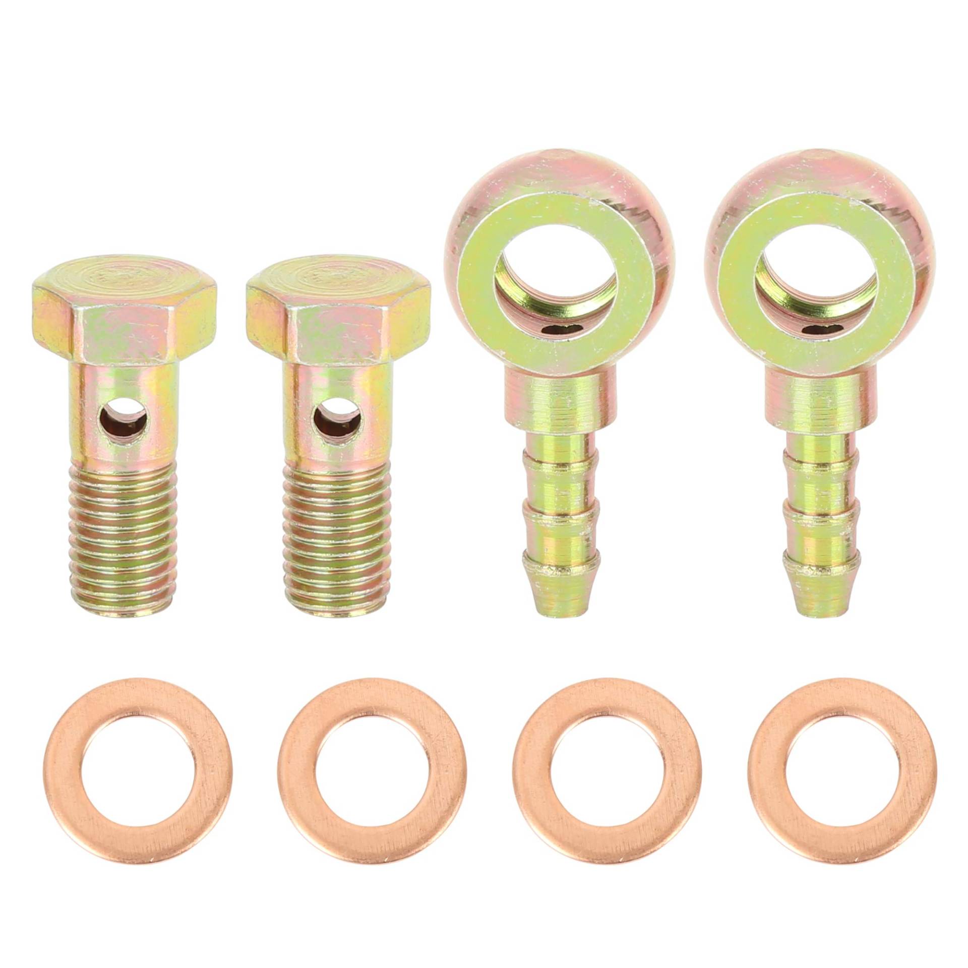 X AUTOHAUX 2 Sätze 8mm Banjo Schlauch Barb Bolzen Bolt Unterlegscheibe Metall für Motorrad Auto X AUTOHAUX 2 Sätze 8mm Banjo Schlauch Barb Bolzen Bolt Unterlegscheibe Metall für Motorrad Auto von X AUTOHAUX