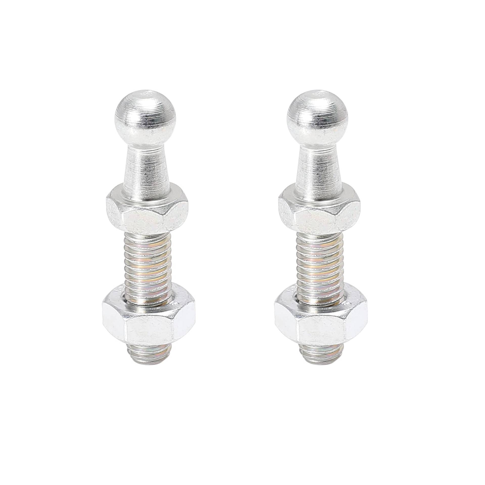 X AUTOHAUX 2 Satz 10 mm M8 x 25 mm Auto Gasdruckfeder Kugelbolzen Silberton für Gasdruckfedern Stoßdämpfer X AUTOHAUX 2 Satz 10 mm M8 x 25 mm Auto Gasdruckfeder Kugelbolzen Silberton für Gasdruckfedern Stoßdämpfer von X AUTOHAUX