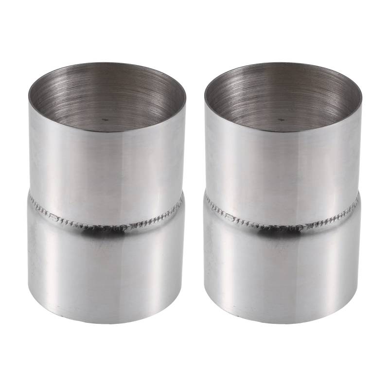 X AUTOHAUX 2 Satz Auto Auspuffrohr Reduzierstück 2.75" Innendurchm. auf 3" Außendurchm. von X AUTOHAUX