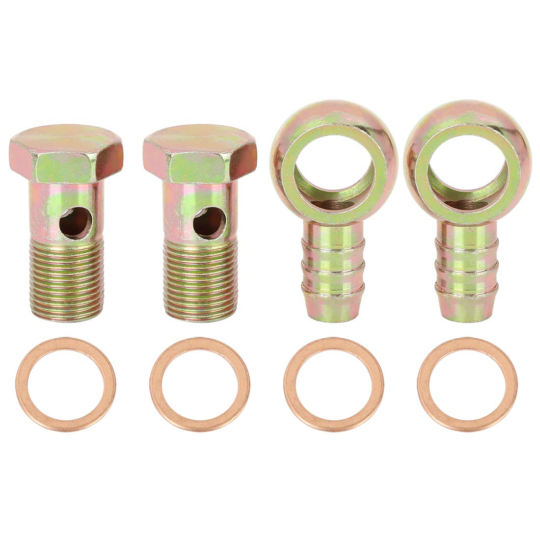 X AUTOHAUX 2 Set Hohlschraube Schlauch Rohr Bolze Zubehör metallisch 18mm Auto X AUTOHAUX 2 Set Hohlschraube Schlauch Rohr Bolze Zubehör metallisch 18mm Auto von X AUTOHAUX