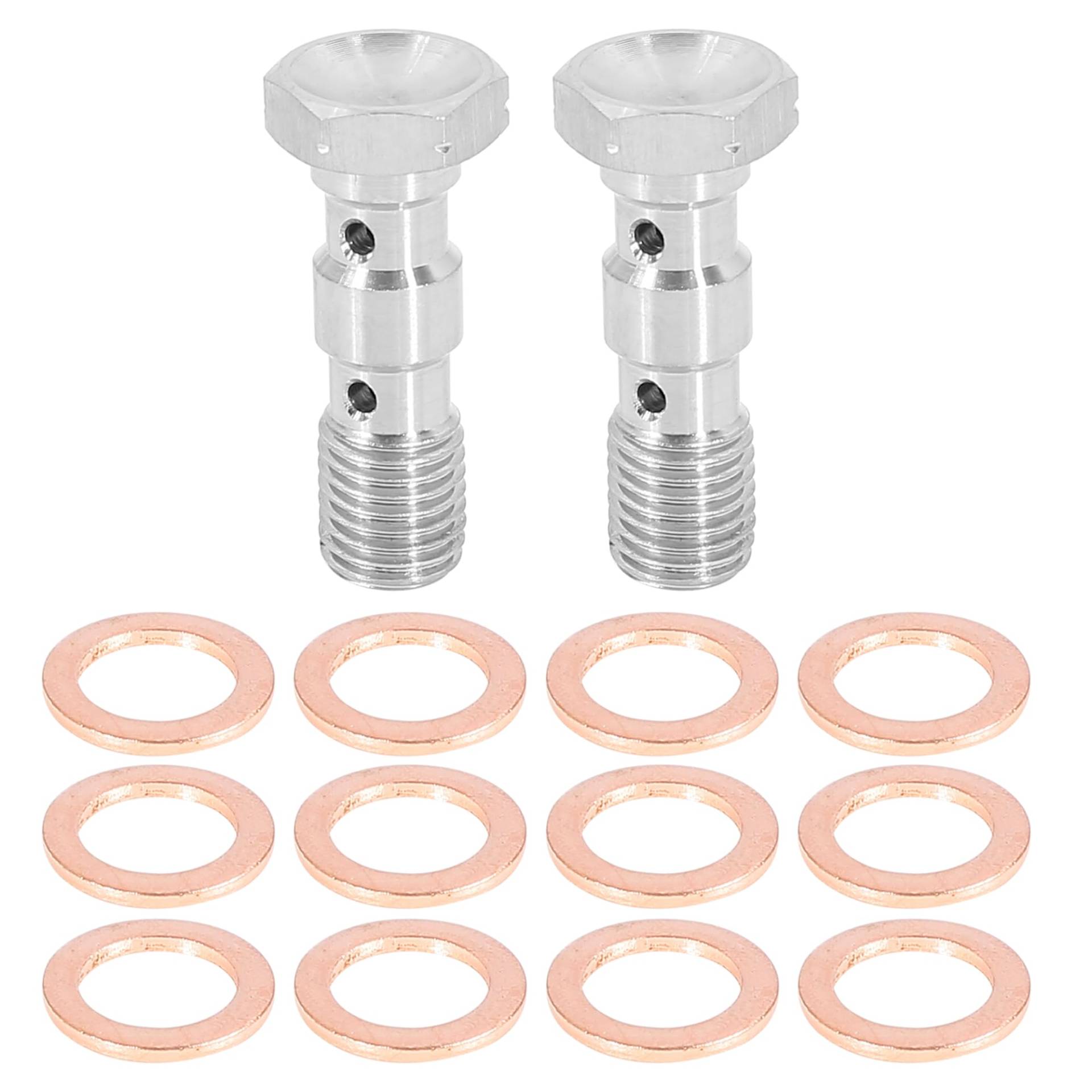 X AUTOHAUX 2 Set M10x1,25 Metrisches Gewinde Doppel Hohlschraube Bremsen Adapter X AUTOHAUX 2 Set M10x1,25 Metrisches Gewinde Doppel Hohlschraube Bremsen Adapter von X AUTOHAUX