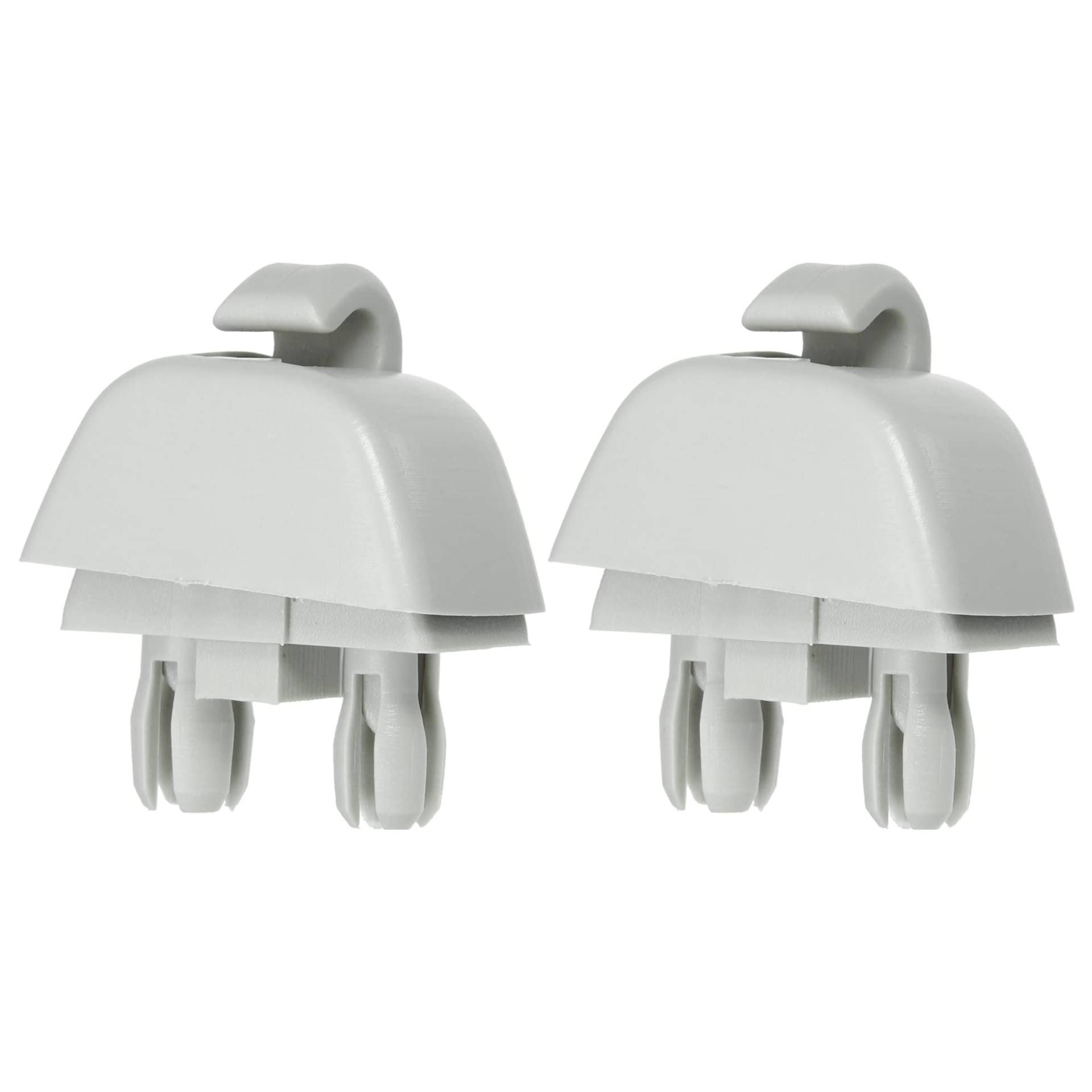 X AUTOHAUX 2 Stück Auto Kunststoff Sonnenblende Haken Clip Halter für Volkswagen Grau X AUTOHAUX 2 Stück Auto Kunststoff Sonnenblende Haken Clip Halter für Volkswagen Grau von X AUTOHAUX