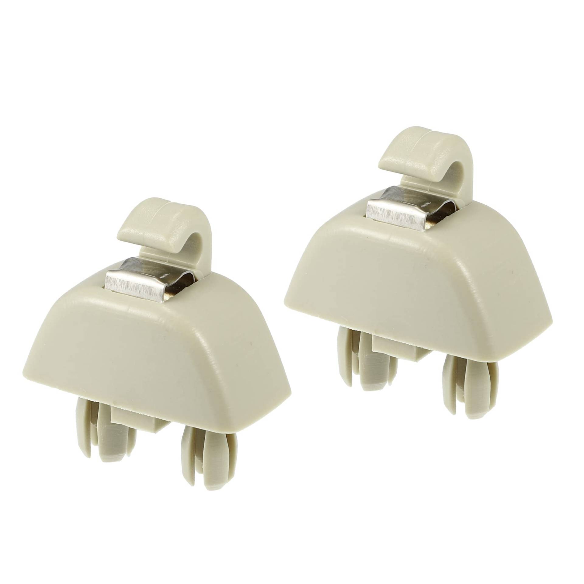 X AUTOHAUX 2 Stück Sonnenblende Unterstützung Clip Retainer 4F0857561 6R0857561Y20 Beige von X AUTOHAUX