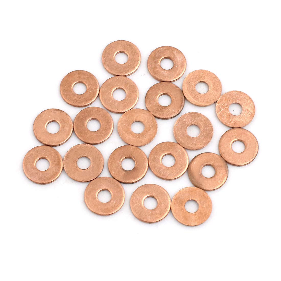 X AUTOHAUX 20 Stück 4 mm Innendurchmesser Kupfer-Unterlegscheiben Flachdichtungsringe X AUTOHAUX 20 Stück 4 mm Innendurchmesser Kupfer-Unterlegscheiben Flachdichtungsringe von X AUTOHAUX