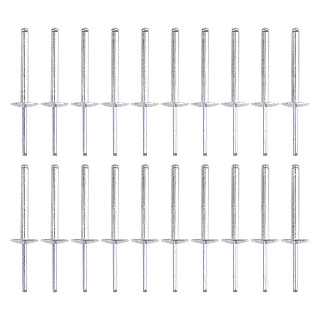 X AUTOHAUX 20 Stücke aus Aluminium Blindnieten Sortiment 5x40mm(D*L) für blindnietzangen von X AUTOHAUX