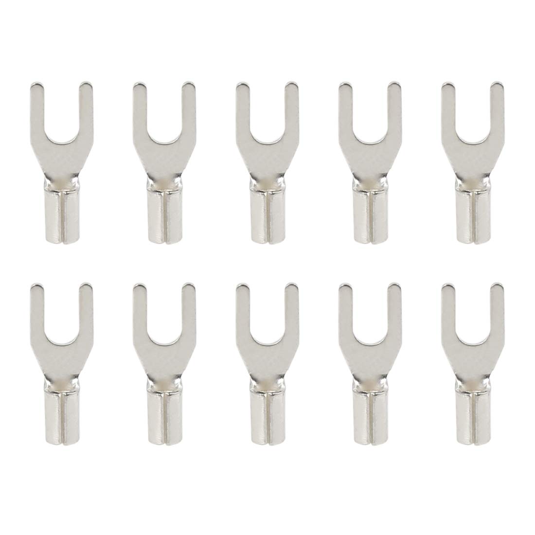 X AUTOHAUX 200 Stück Auto U Typ Terminal Kupfer Zubehör M3.2 14.5 X 5.5mm von X AUTOHAUX