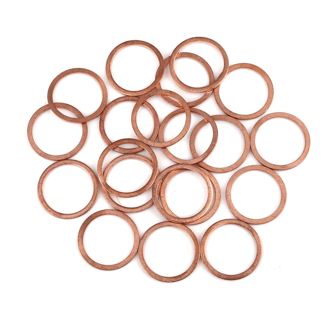 X AUTOHAUX 20St Kupfer Unterlegscheibe Flachdichtring Spacer für Auto 22 x 27 x 1,5 mm X AUTOHAUX 20St Kupfer Unterlegscheibe Flachdichtring Spacer für Auto 22 x 27 x 1,5 mm von X AUTOHAUX