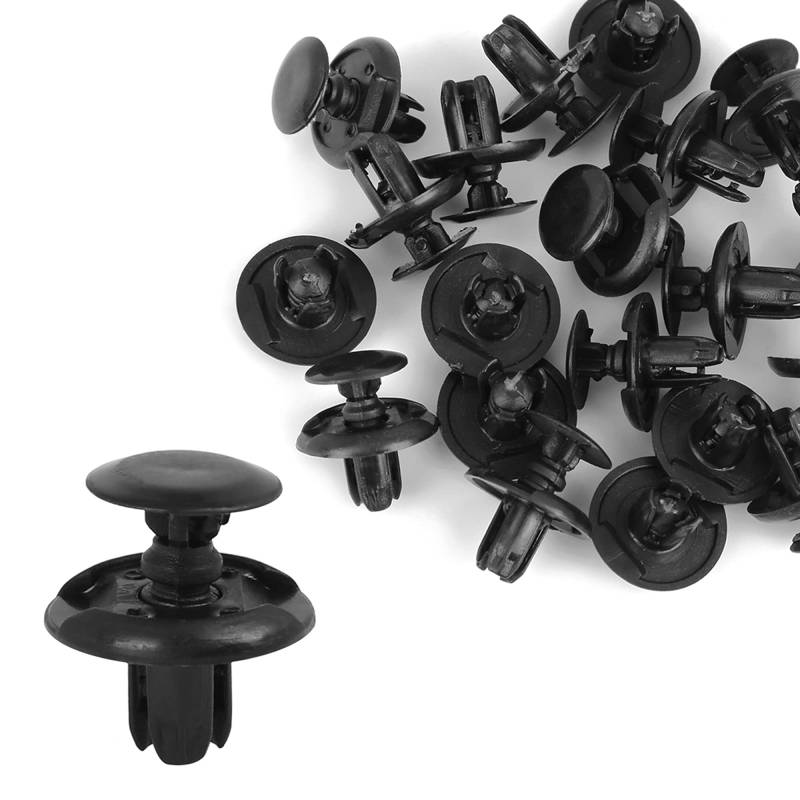 X AUTOHAUX 20stk. Kunststoff Halter Kotflügel Druck Typ Klipp 91512-SX0-003 Schwarz von X AUTOHAUX
