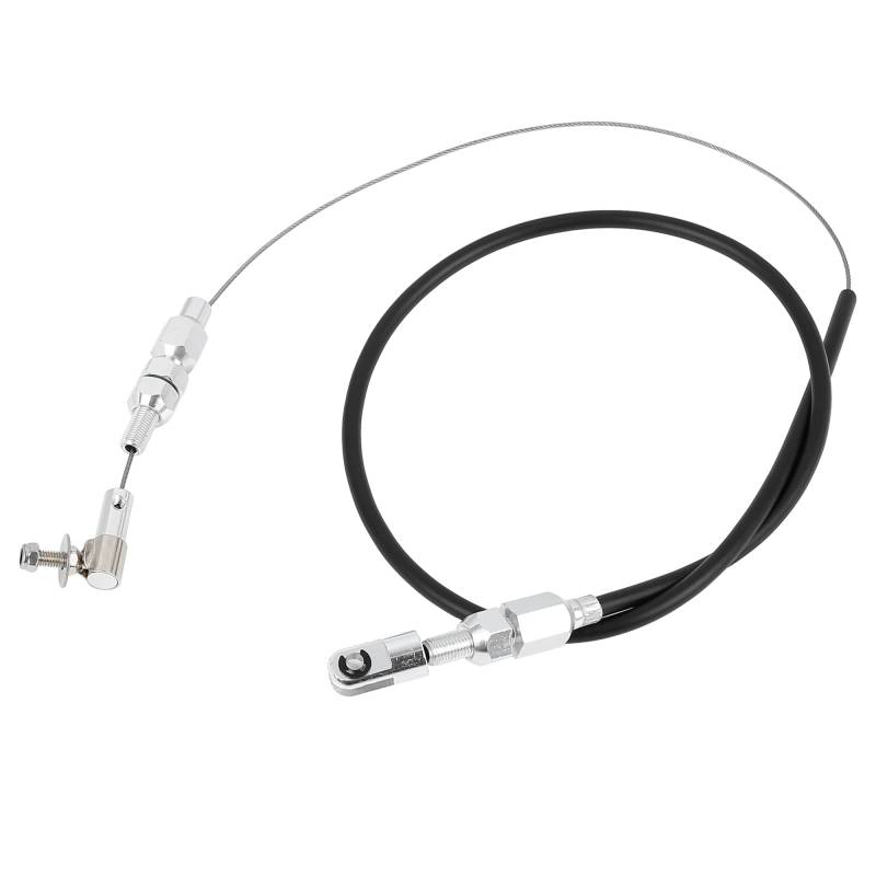 X AUTOHAUX 24 Zoll Auto Universal Gaszug Gummi Gehäuse Stange schwarz von X AUTOHAUX