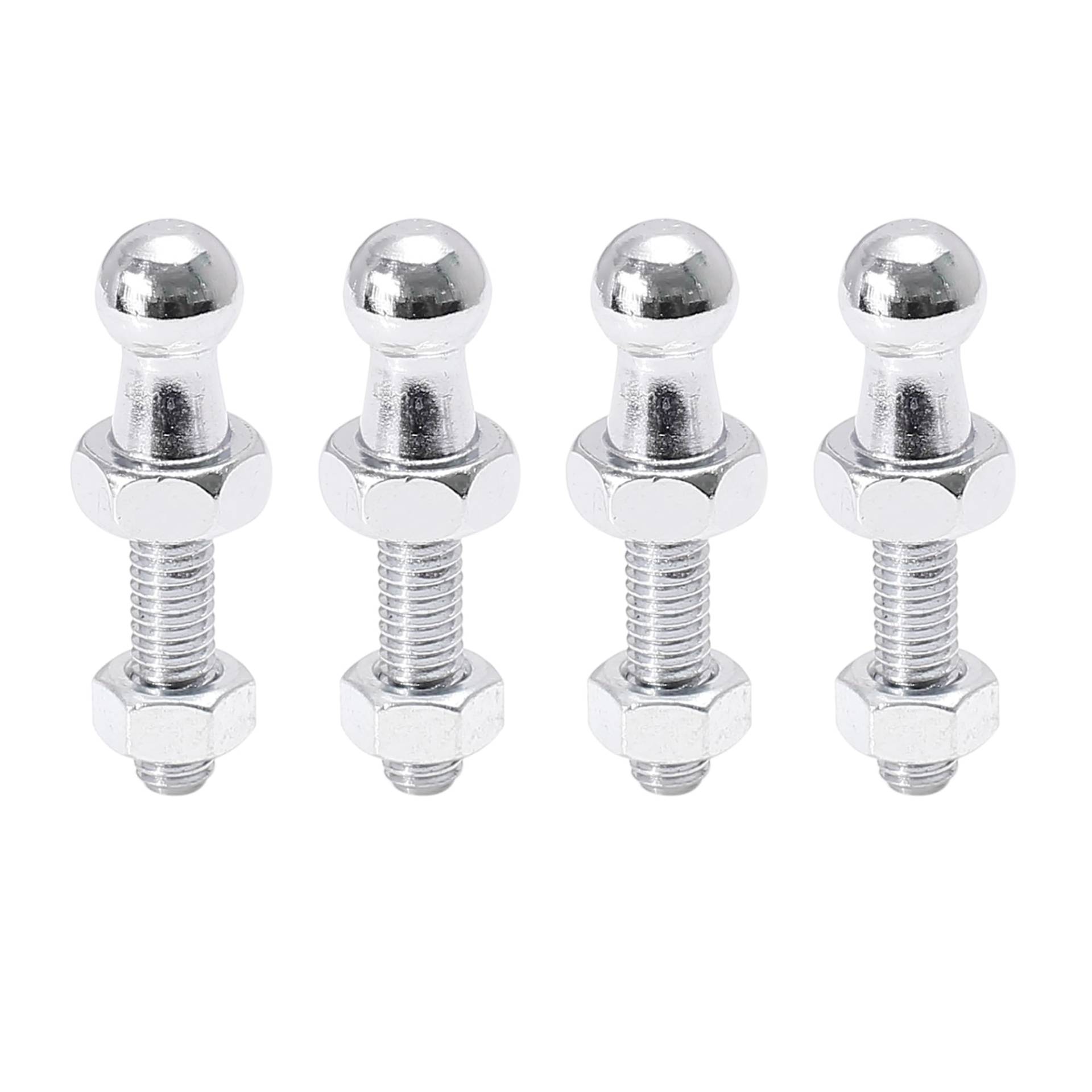X AUTOHAUX 4 Satz 10mm M6 x 20mm Auto-Gasdruckfeder-Kugelbolzen für Gasdruckfeder-Stoßdämpfer von X AUTOHAUX