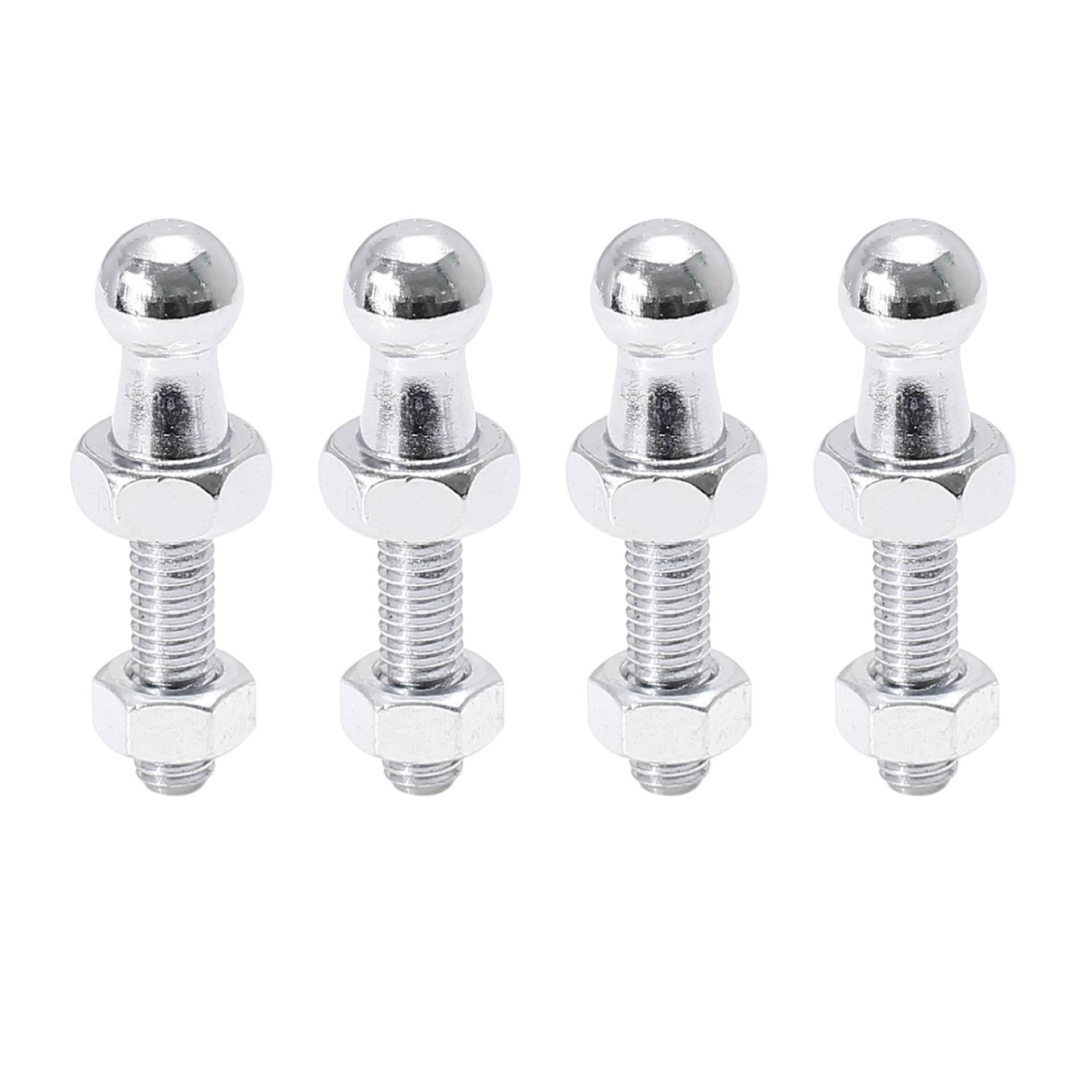 X AUTOHAUX 4 Satz 10mm M6 x 20mm Auto-Gasdruckfeder-Kugelbolzen für Gasdruckfeder-Stoßdämpfer von X AUTOHAUX