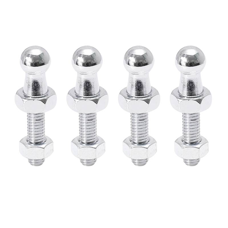 X AUTOHAUX 4 Satz 10mm M6 x 20mm Auto-Gasdruckfeder-Kugelbolzen für Gasdruckfeder-Stoßdämpfer von X AUTOHAUX