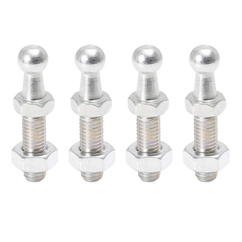 X AUTOHAUX 4 Set Kugelbolzen Gasdruckfeder Kugelzapfen 10mm für Gasdruckfeder Stoßdämpfer M8x25mm von X AUTOHAUX