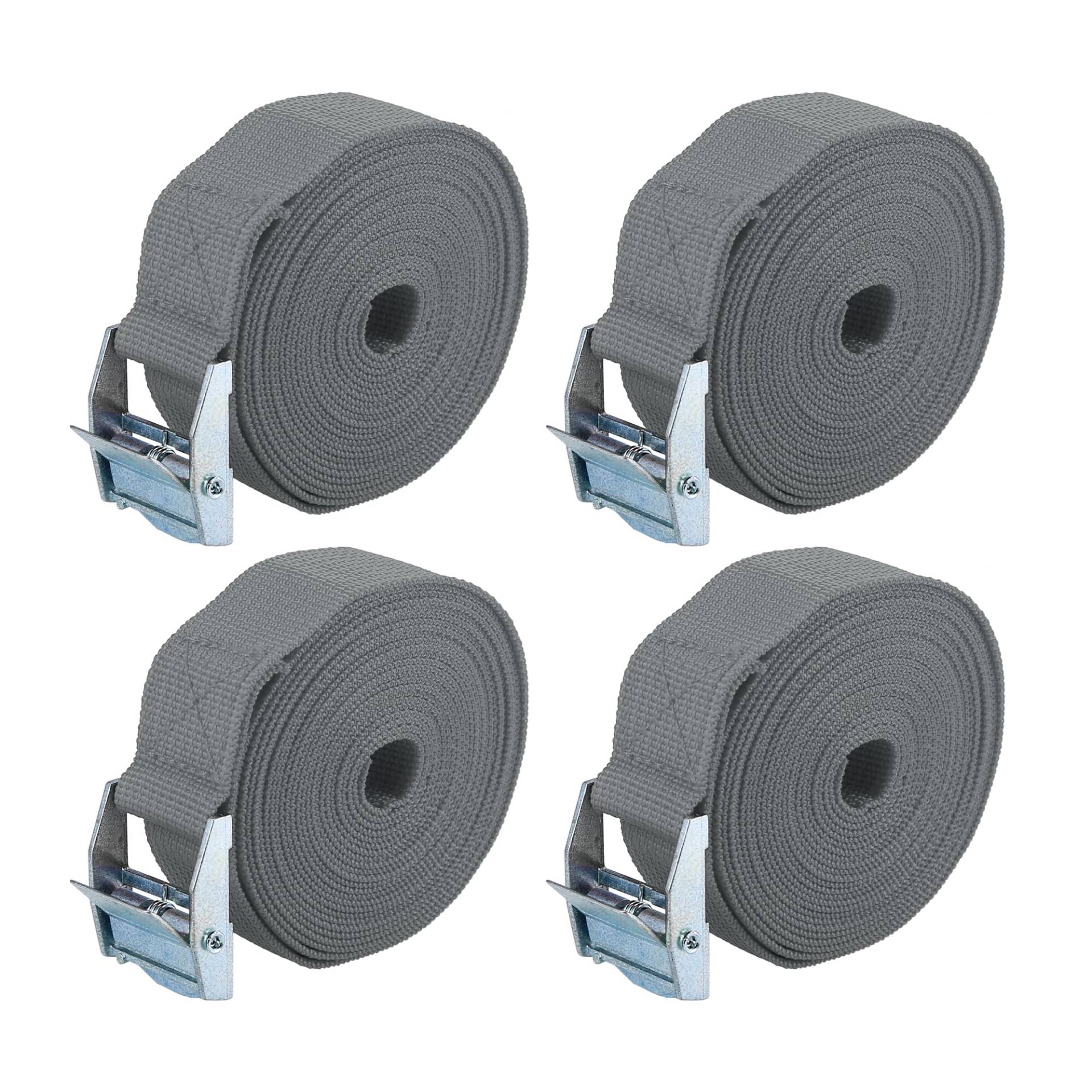 X AUTOHAUX 4 Stück Auto Cargo Zurrgurte mit Nockenverschluss Schnalle aus Nylon Grau 3,5 m * 2,5 cm X AUTOHAUX 4 Stück Auto Cargo Zurrgurte mit Nockenverschluss Schnalle aus Nylon Grau 3,5 m * 2,5 cm von X AUTOHAUX