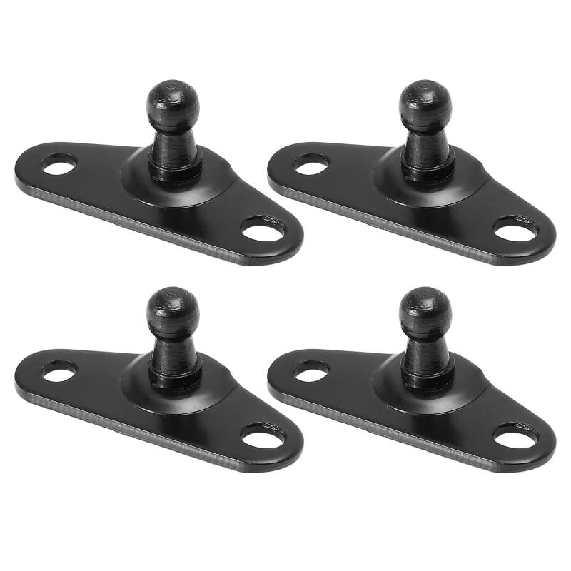 X AUTOHAUX 4 x 10 mm Auto Kugelbolzen Montagehalterungen schwarz für Gasdruckfedern von X AUTOHAUX