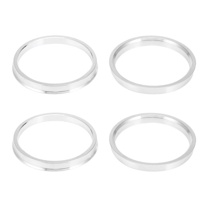 X AUTOHAUX 4 Stücke Alufelgen Zentrierringe Distanzringe für Universal 87.1-78.1mm Silberton von X AUTOHAUX