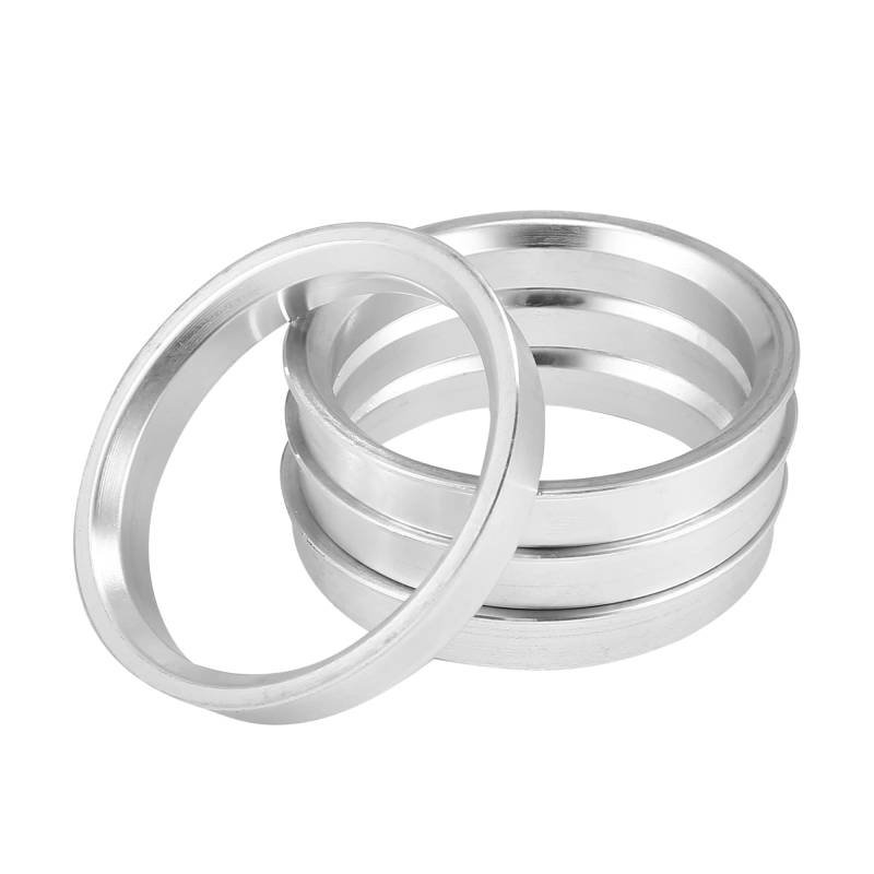 X AUTOHAUX 4 Stück OD 66,1 mm auf ID 57,1 mm Aluminium-Legierung Auto Nabe Zentrierringe von X AUTOHAUX