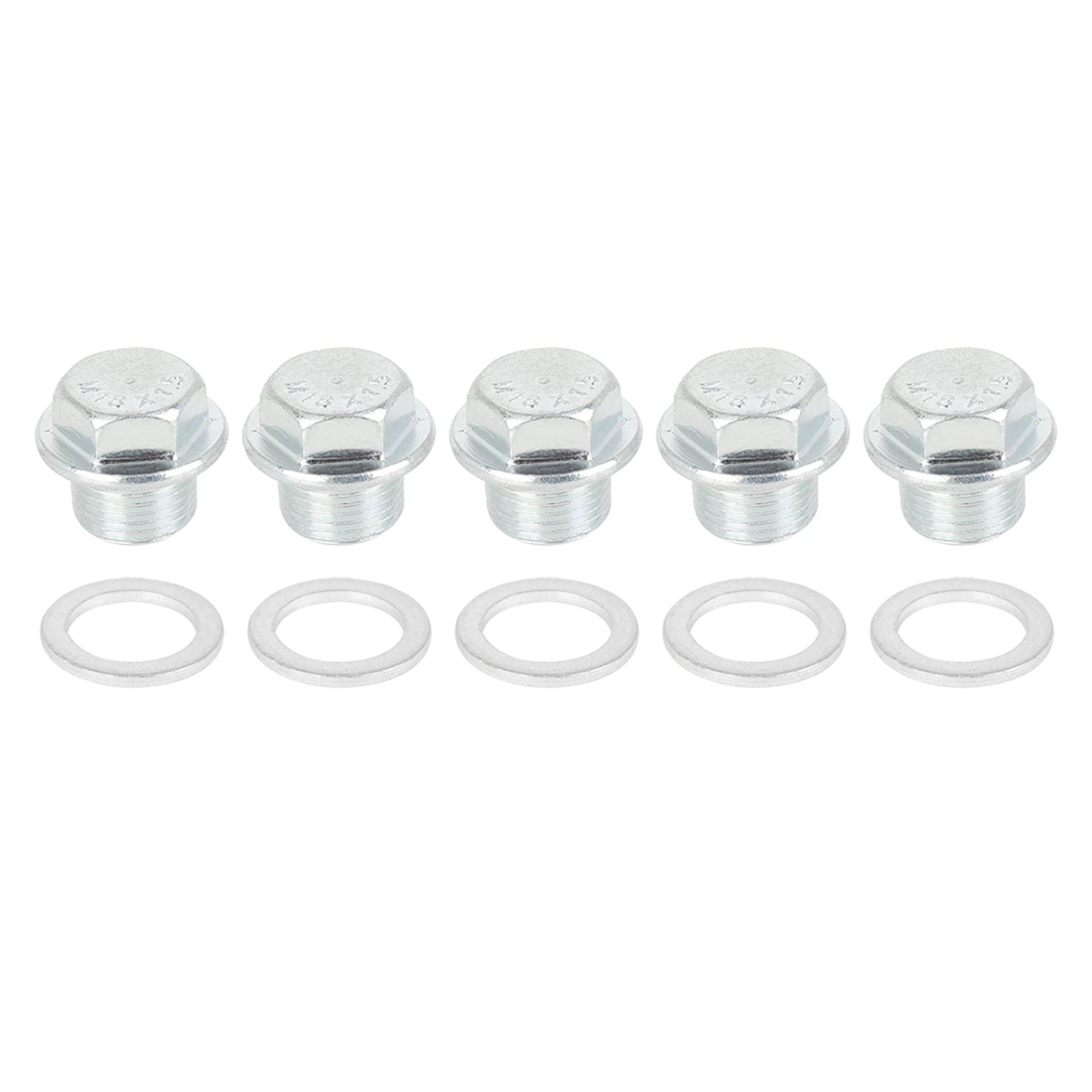 X AUTOHAUX 5 Sätze Ölablassschraube mit Dichtring M18x1,5 Ölwannenwanne aus Metall Ölwanne Ablassschraube X AUTOHAUX 5 Sätze Ölablassschraube mit Dichtring M18x1,5 Ölwannenwanne aus Metall Ölwanne Ablassschraube von X AUTOHAUX