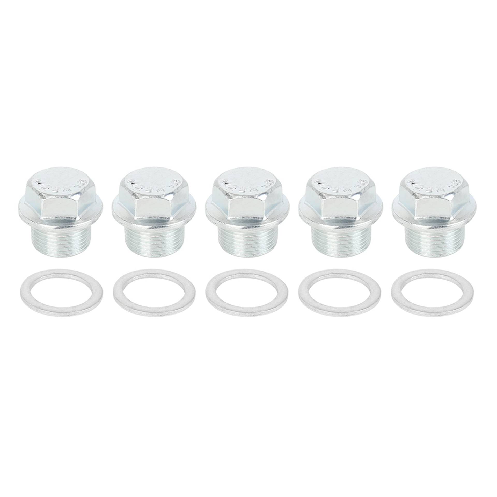 X AUTOHAUX 5 Satz M22x1.5 Ölwannenschraube mit Dichtung Metall Motor Ölwanne Ablassschraube Silber X AUTOHAUX 5 Satz M22x1.5 Ölwannenschraube mit Dichtung Metall Motor Ölwanne Ablassschraube Silber von X AUTOHAUX