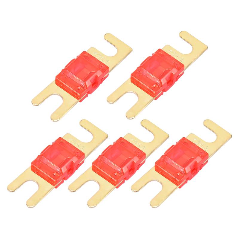 X AUTOHAUX 5 Stück 125A AFS Mini ANL Sicherungen Ersatz für Auto LKW Motorrad Boot Audio CDs von X AUTOHAUX