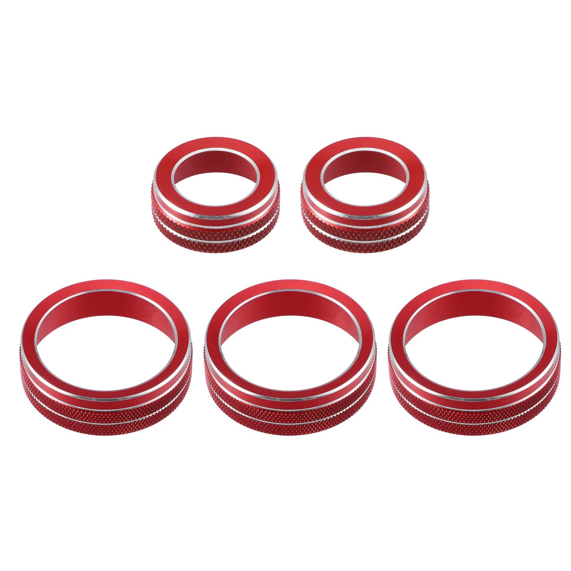 X AUTOHAUX 5 Stück Vorne AC Media Tune Knopf Abdeckring für VW Golf MK-7 Rot X AUTOHAUX 5 Stück Vorne AC Media Tune Knopf Abdeckring für VW Golf MK-7 Rot von X AUTOHAUX