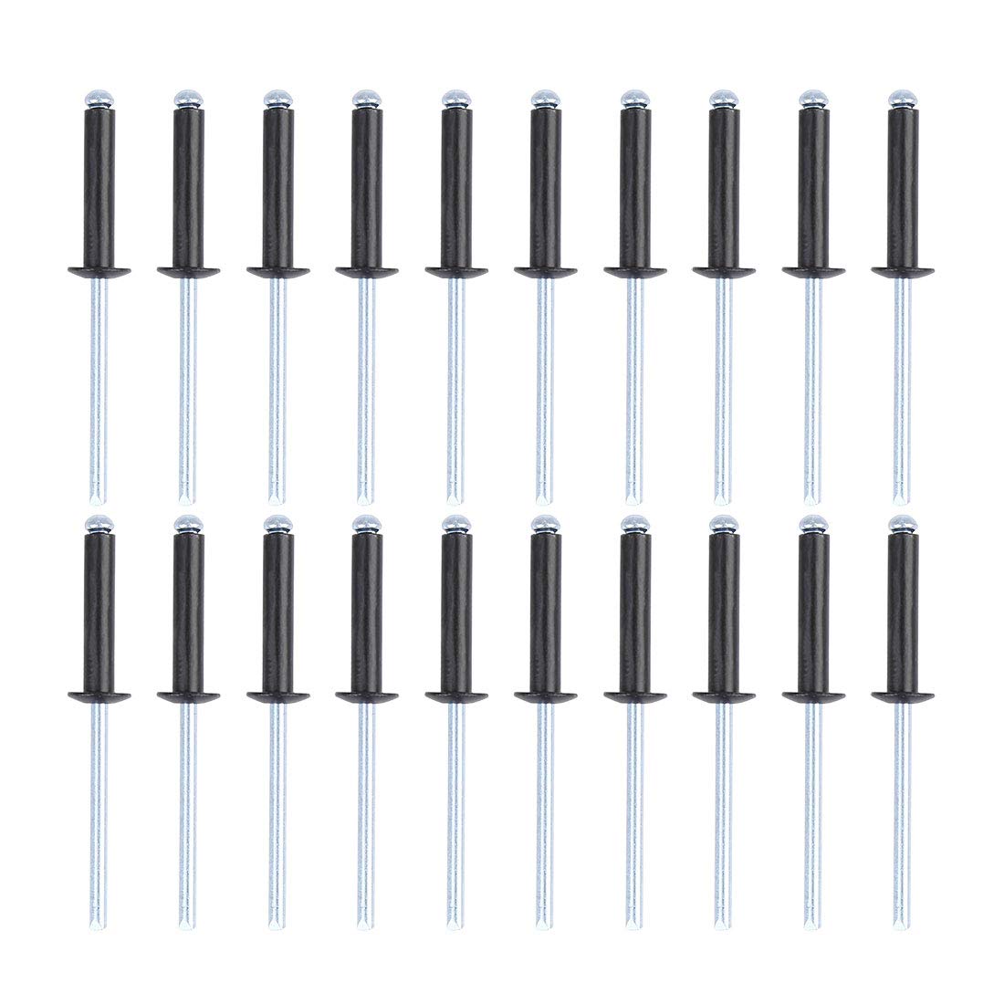 X AUTOHAUX 50 Stücke Auto Fahrzeug Aluminium Blindnieten Sortiment 4x20mm(D*L) Reparaturwerkzeug für blindnietzangen Schwarz X AUTOHAUX 50 Stücke Auto Fahrzeug Aluminium Blindnieten Sortiment 4x20mm(D*L) Reparaturwerkzeug für blindnietzangen Schwarz von X AUTOHAUX