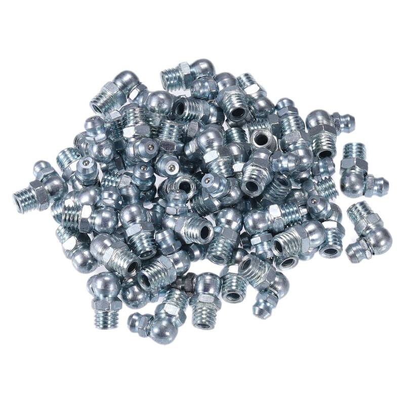 X AUTOHAUX 50 Stück Schmiernippel Sortiment Kit Schmiernippel M8x1,25 Kegelschmiernippel 90°Schmiernippel für Fettpresse von X AUTOHAUX