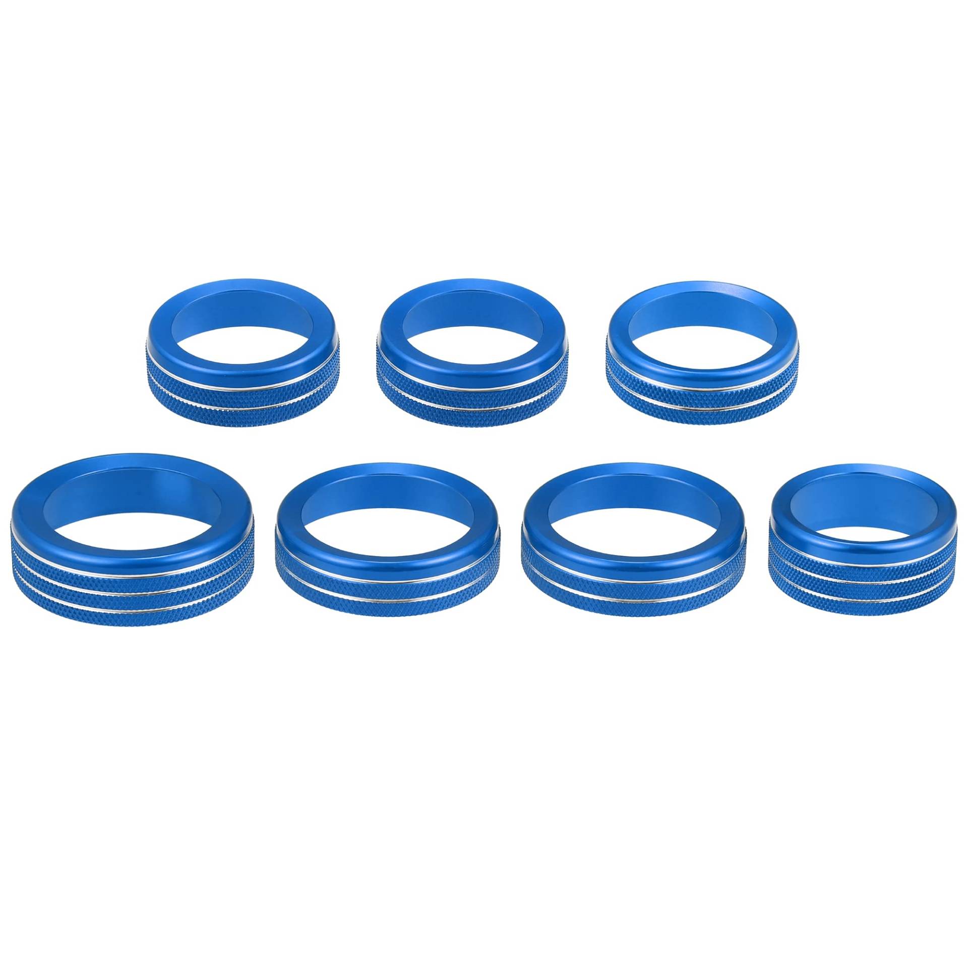 X AUTOHAUX 7 Stück Auto AC Schalter Knopf Abdeckung Aluminiumlegierung für Ford Blau X AUTOHAUX 7 Stück Auto AC Schalter Knopf Abdeckung Aluminiumlegierung für Ford Blau von X AUTOHAUX