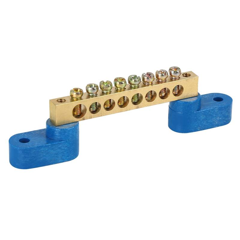 X AUTOHAUX 8 Positionen Schraube Metallklemme Erdungsleiste Sammelschienenblock von X AUTOHAUX