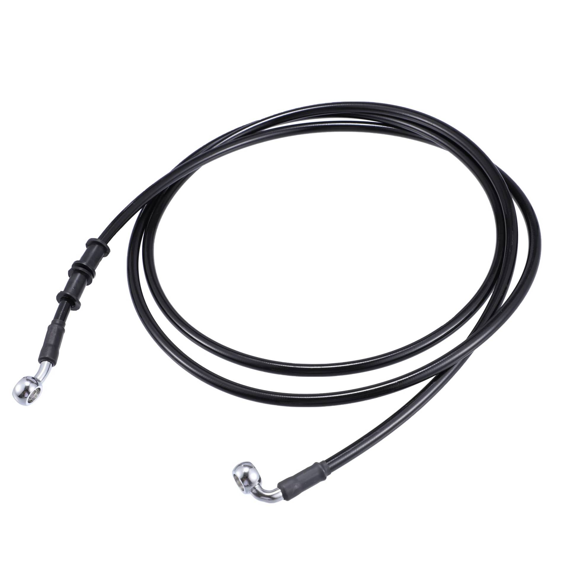 X AUTOHAUX Auto Hydraulische Bremsleitung Ölschlauch Rohrverschraubung 28°90°AN3 M10 Schwarz 220cm X AUTOHAUX Auto Hydraulische Bremsleitung Ölschlauch Rohrverschraubung 28°90°AN3 M10 Schwarz 220cm von X AUTOHAUX