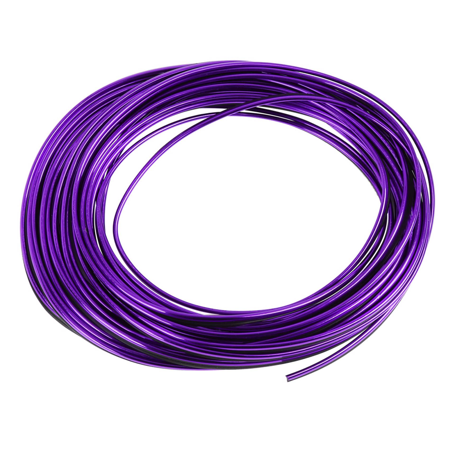 X AUTOHAUX Auto Innenraum Luftauslass Dekoration Streifen Zierleiste Linie Chrome Purple von X AUTOHAUX