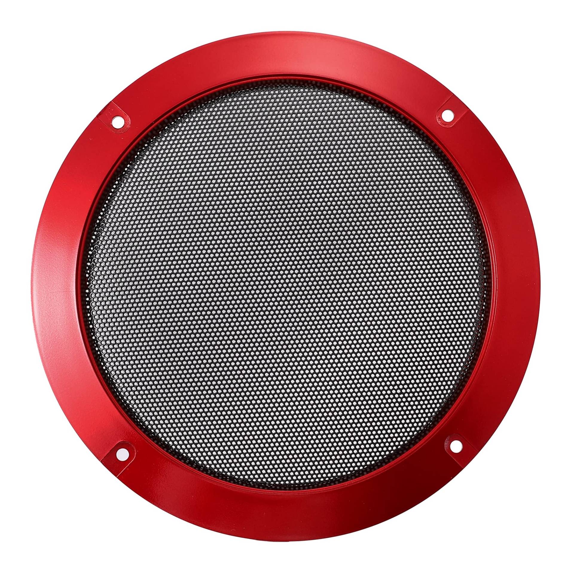 X AUTOHAUX Auto Metall Audio Lautsprecher Grill Abdeckung Netz Tieftöner Grille rot 6,5 Zoll von X AUTOHAUX