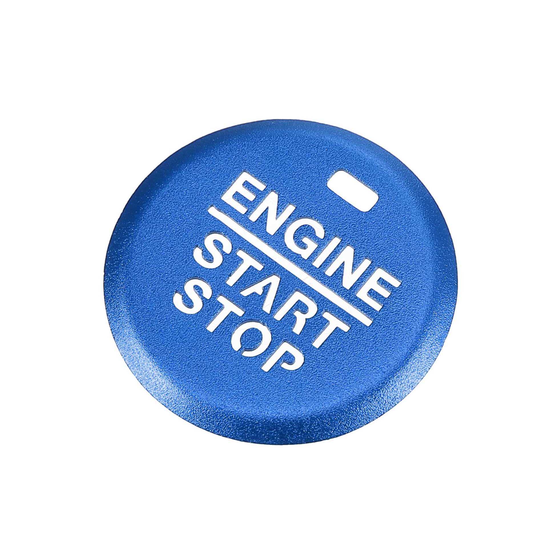 X AUTOHAUX Auto Motor Start Stopp Knopfabdeckung Aufkleber für fürd Mustang Blau von X AUTOHAUX