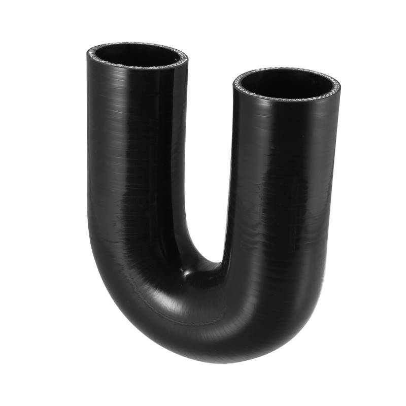 X AUTOHAUX Auto Reduzierschlauch Schwarz Silikon 51mm 2" Innendurchm. 180 Grad von X AUTOHAUX