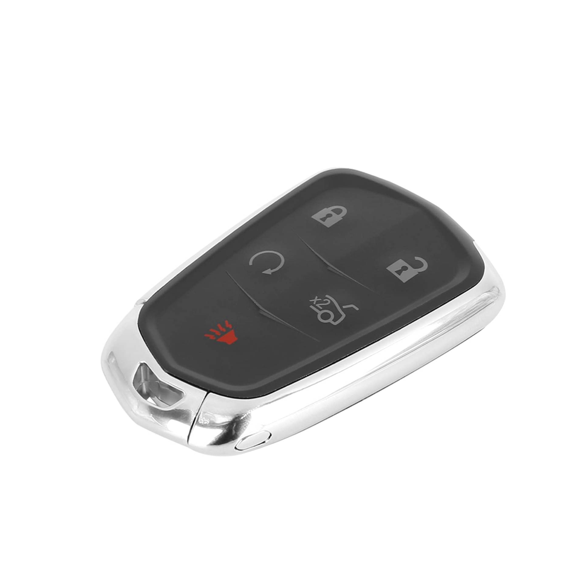 X AUTOHAUX Auto Schlüsselhülle Etui Schutzhülle Gehäuse für schlüssellose Fernbedienung für Schlüsselanhänger Schwarz HYQ2AB für Cadillac SRX 2015-2016 von X AUTOHAUX