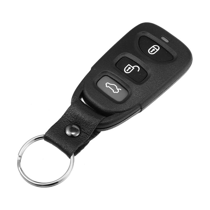 X AUTOHAUX 4-Tasten Schlüsselgehäuse Ersatz Schlüsselanhänger Gehäuse, schlüsselloser Zugang, Fernschlüsselgehäuse für Hyundai Tuscon 2005–2016, für Kia, ohne Chip Schwarz von X AUTOHAUX