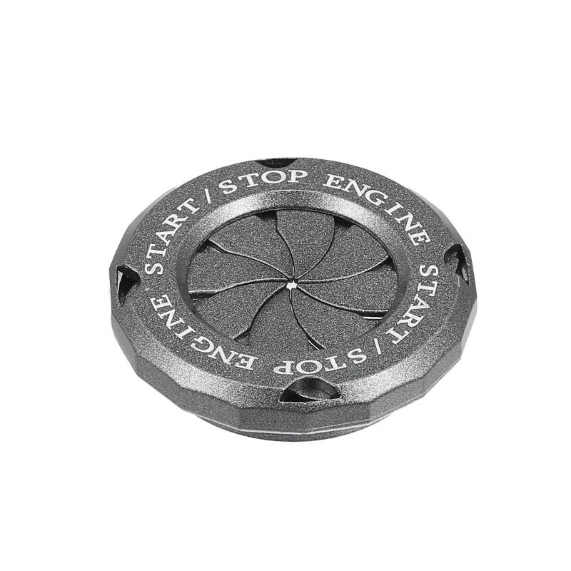X AUTOHAUX Auto Startknopf Abdeckung Spin Ignition Schutzkappe Titan-Ton von X AUTOHAUX