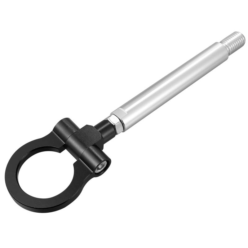 X AUTOHAUX Auto Vorne Stoßstange Anhänger Abschlepphaken Ring aus Aluminium Schwarz von X AUTOHAUX