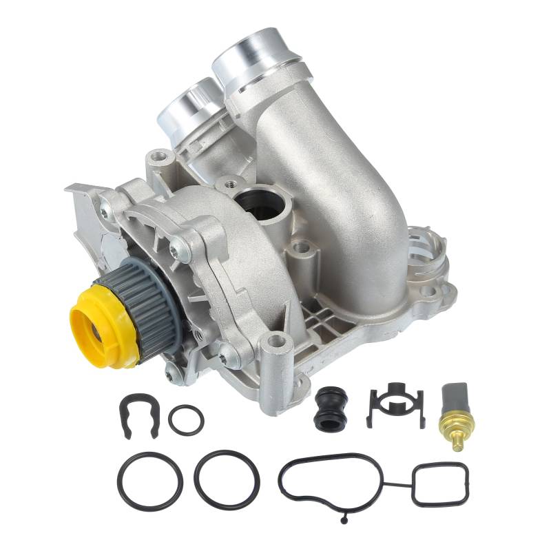 X AUTOHAUX Auto Wasserpumpe Ersatz 06H121026CF für Audi A3 A4 A5 A6 von X AUTOHAUX