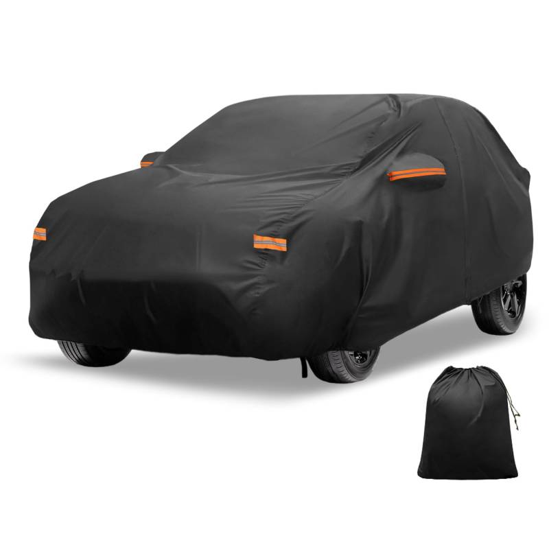 X AUTOHAUX Autoabdeckung für Hyundai Ioniq 5 - Outdoor Wasserdicht Sonne Regen Schnee Hagelschutz mit Reißverschluss Links - 210D-PU Material von X AUTOHAUX