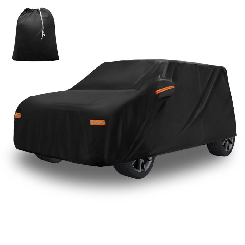 X AUTOHAUX Durable Autoabdeckung für Kia Soul (2009-2025) - Wasserdicht, Winddicht und Allwetterschutz mit Türreißverschluss, 210D-PU Material von X AUTOHAUX