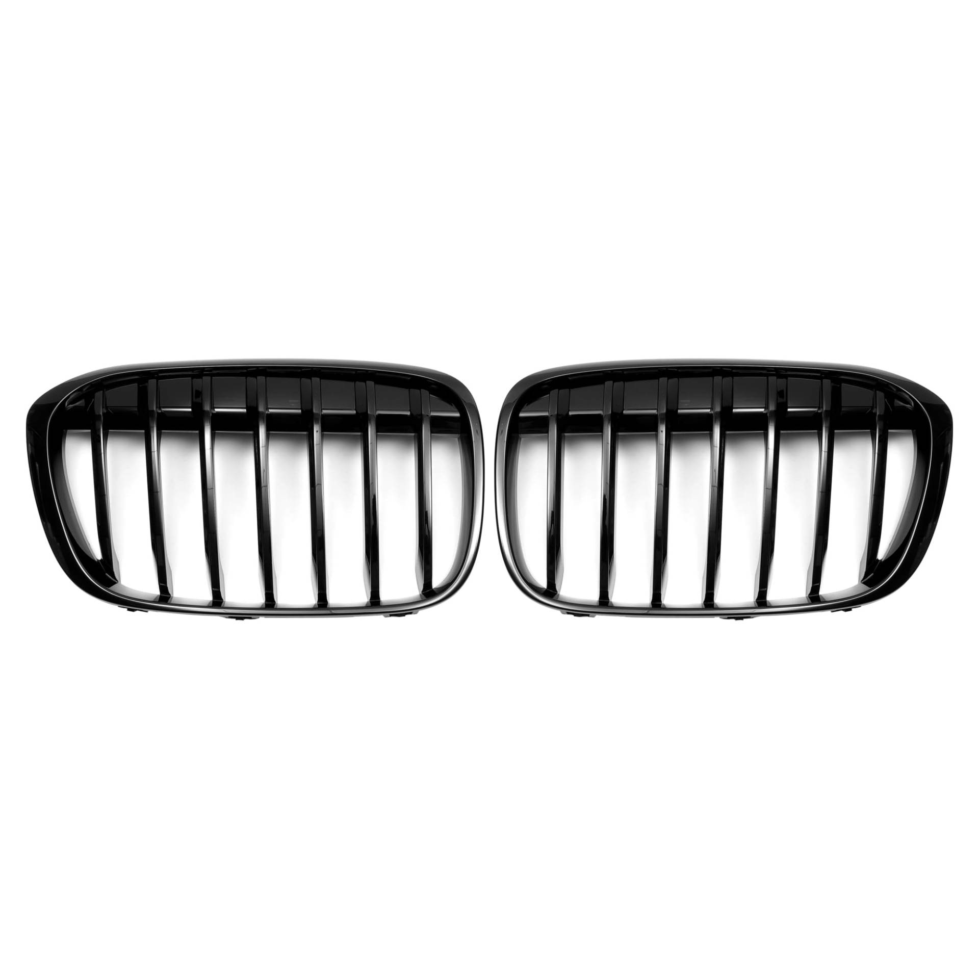 X AUTOHAUX Frontgrill für BMW X1 F48 2016-2022, Frontstoßstangen-Kühlergrill, Nieren-Design, glänzend schwarz, 1 Paar X AUTOHAUX Frontgrill für BMW X1 F48 2016-2022, Frontstoßstangen-Kühlergrill, Nieren-Design, glänzend schwarz, 1 Paar von X AUTOHAUX