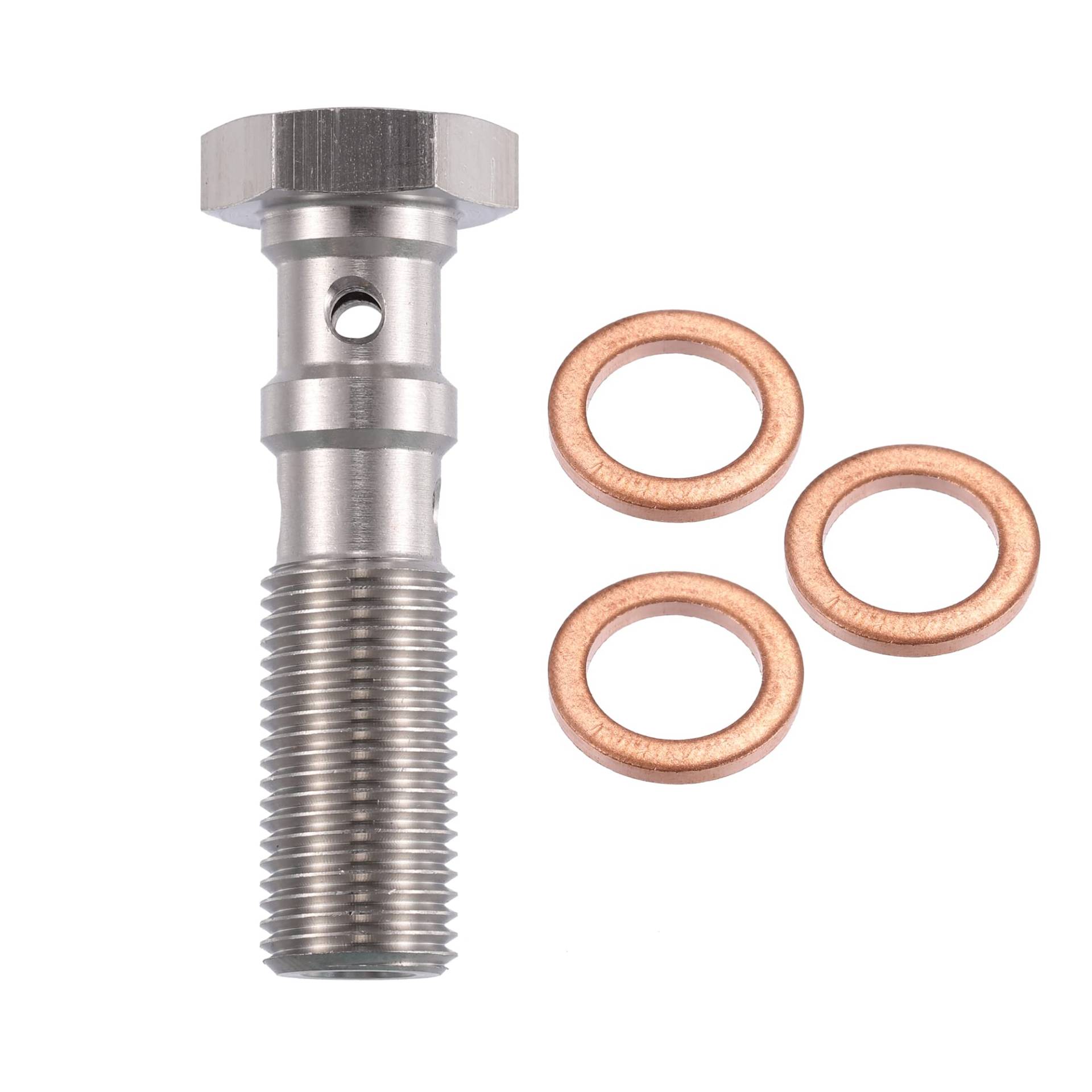 X AUTOHAUX M10x1.0 Turbo Bremsleitung Schrauben Doppel Banjo Bolzen 38mm X AUTOHAUX M10x1.0 Turbo Bremsleitung Schrauben Doppel Banjo Bolzen 38mm von X AUTOHAUX