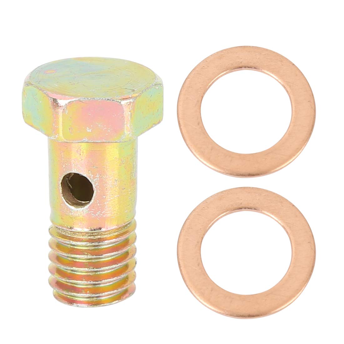 X AUTOHAUX Metrisches Gewinde M10x1,5mm Hohlschrauben Bremsverschraubungsadapter X AUTOHAUX Metrisches Gewinde M10x1,5mm Hohlschrauben Bremsverschraubungsadapter von X AUTOHAUX