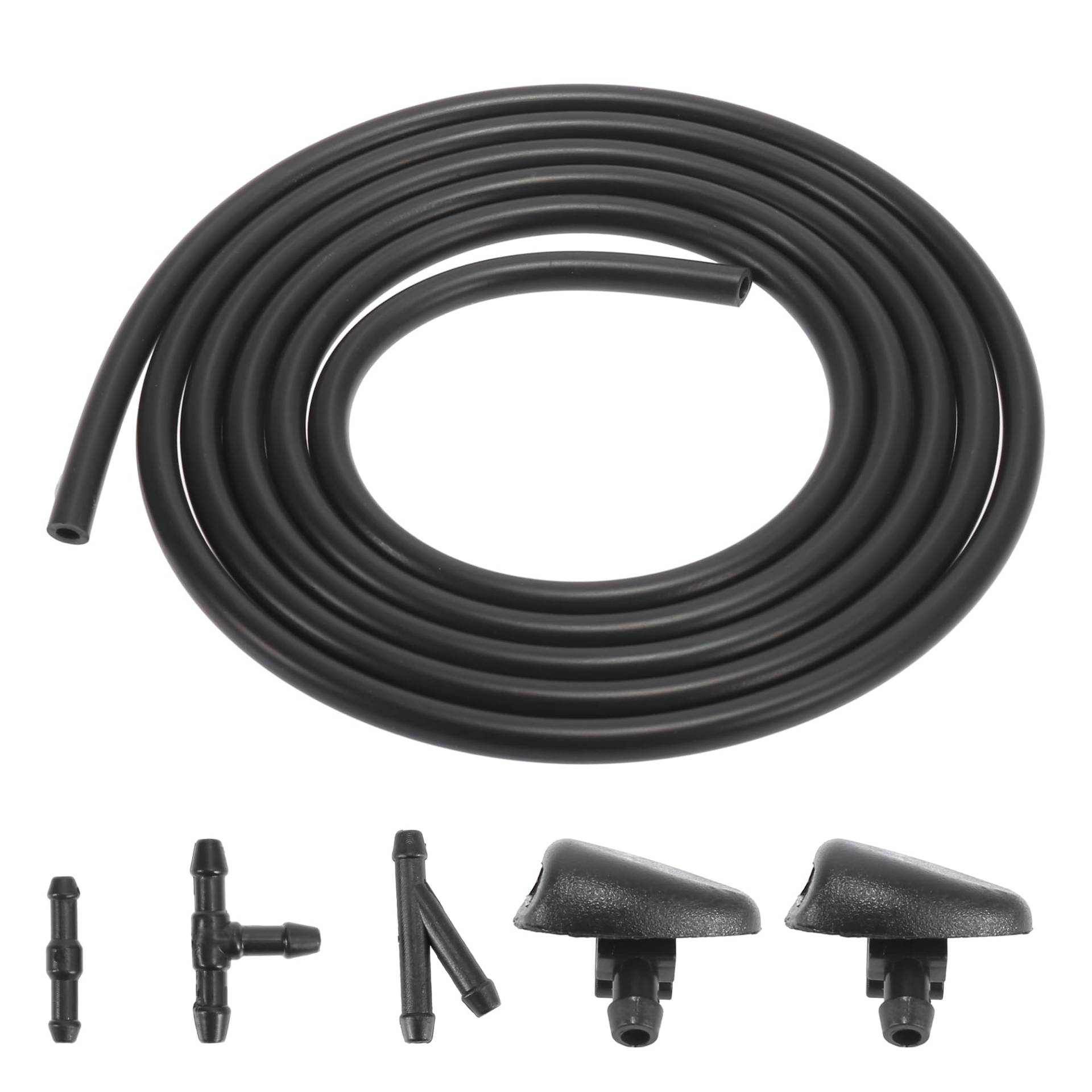 X AUTOHAUX Scheibenwaschdüsen Sprühdüse Kit Scheibenwaschanlage Reparaturset Schlauch 2M mit 3 Stücke Schlauchverbinder 6438J2 X AUTOHAUX Scheibenwaschdüsen Sprühdüse Kit Scheibenwaschanlage Reparaturset Schlauch 2M mit 3 Stücke Schlauchverbinder 6438J2 von X AUTOHAUX