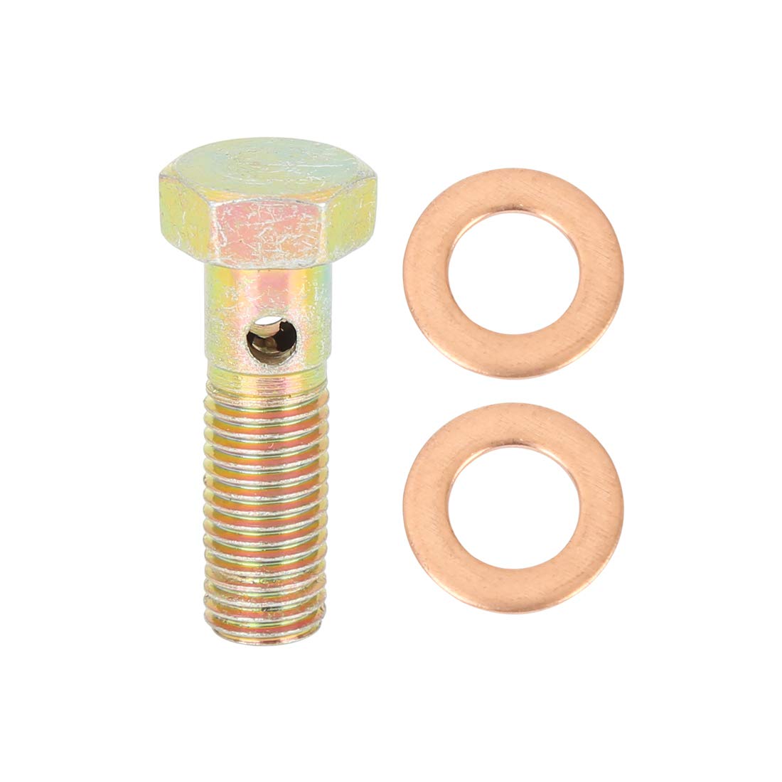 X AUTOHAUX metrisches Gewinde 30mm M8x1,0mm Hohlschrauben Bremsverschraubungsadapter X AUTOHAUX metrisches Gewinde 30mm M8x1,0mm Hohlschrauben Bremsverschraubungsadapter von X AUTOHAUX