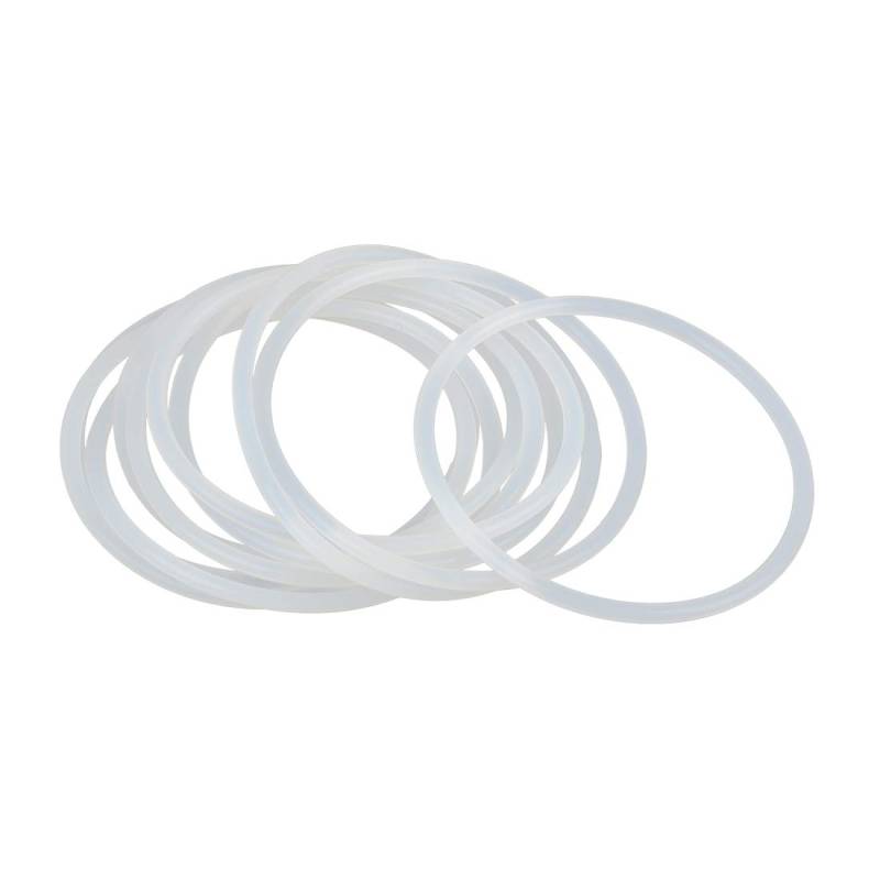 sourcing map 10Stk. Silikon O-Ringe, 65mm OD 58.8mm ID 3.1mm Breite VMQ Dichtung für Kompressor Ventile Rohr Reparatur, Weiß von X AUTOHAUX